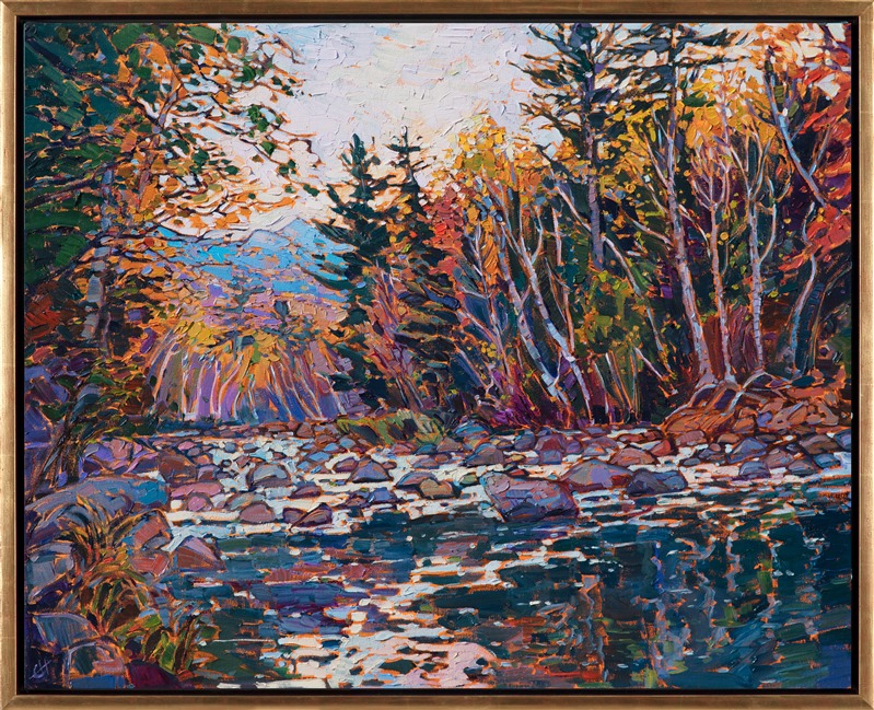 New England Lights Erin Hanson Contemporary Impressionism Art Gallery