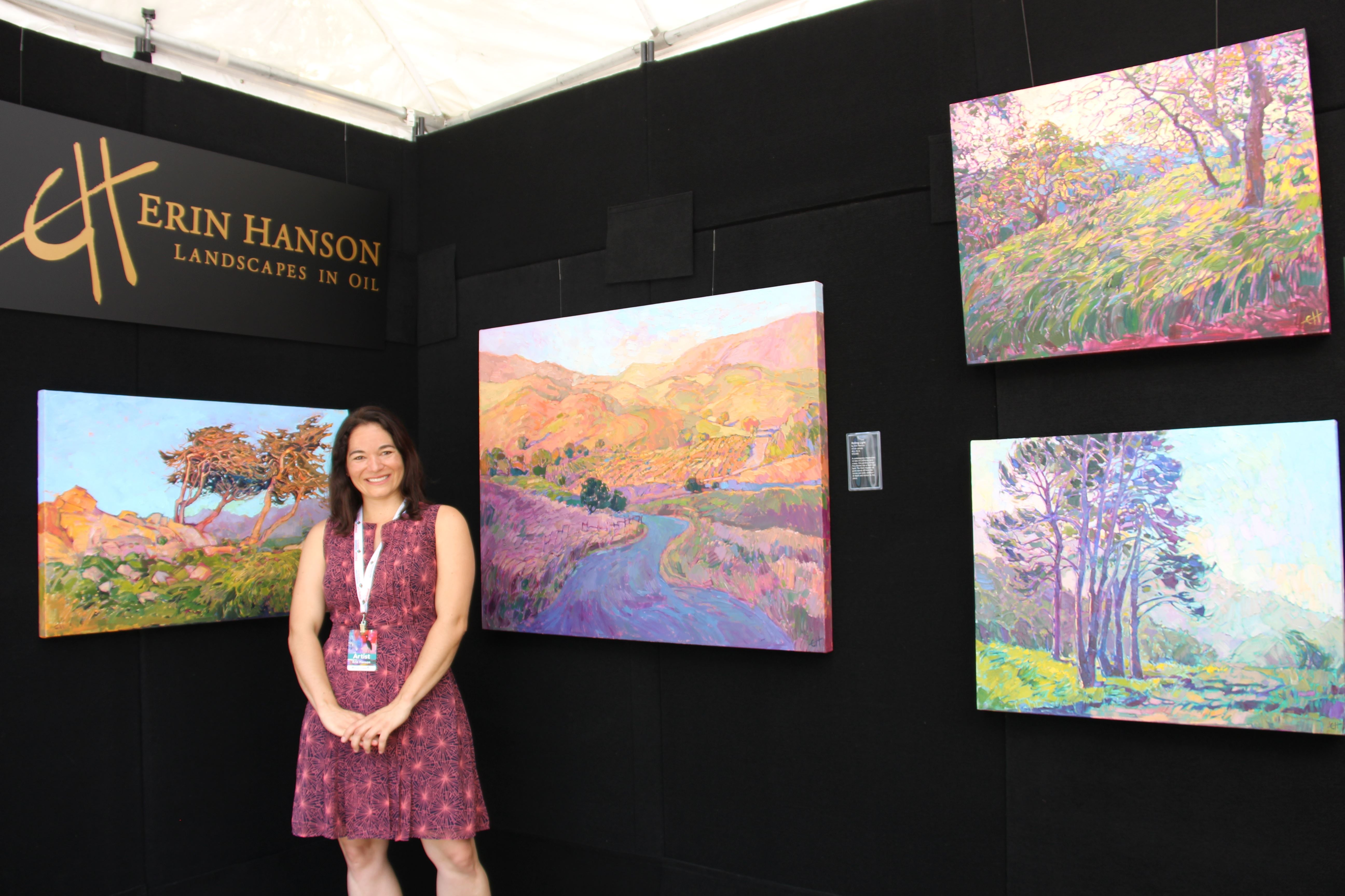 Erin Hanson paintings on display