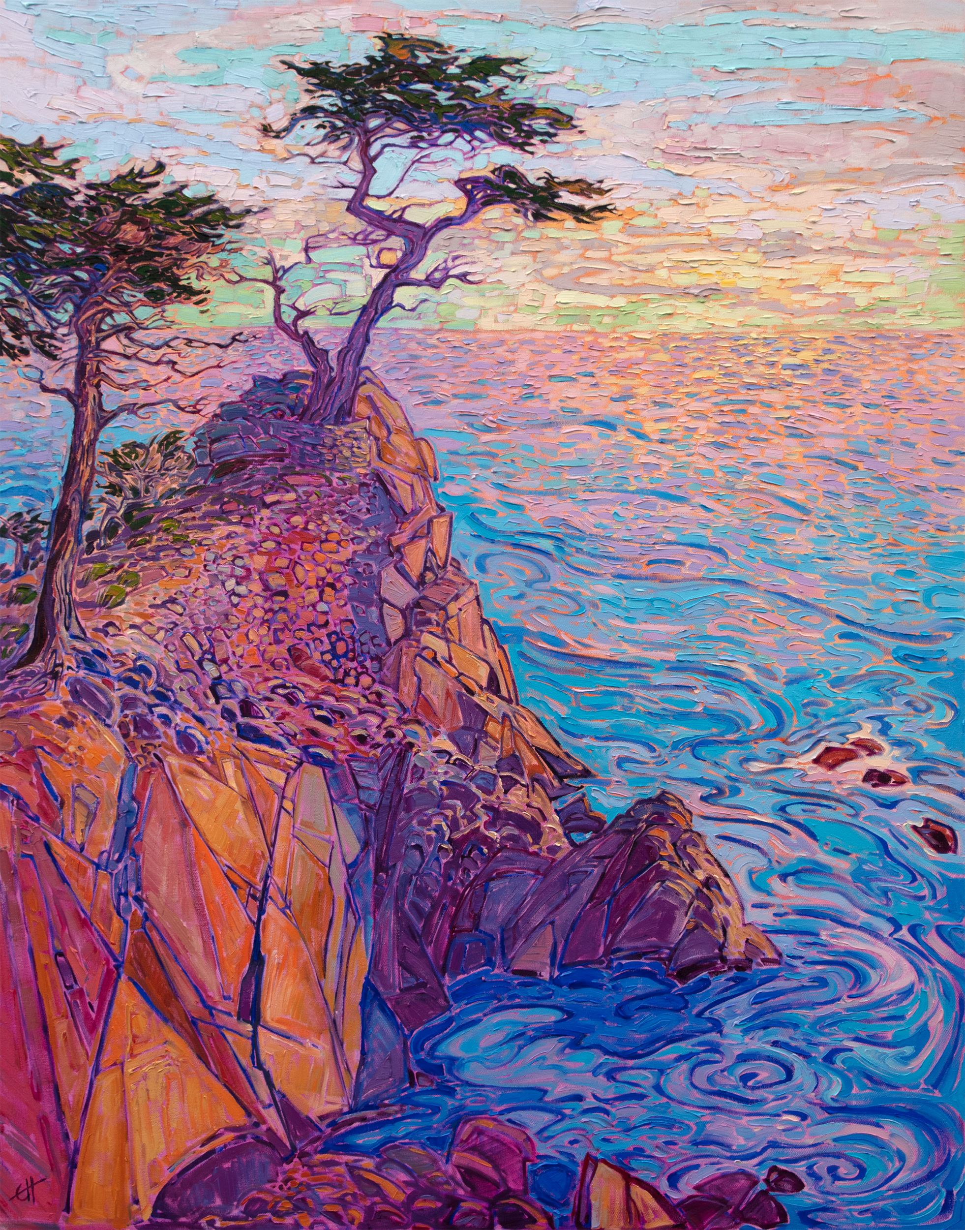 Erin Hanson painting Carmel Lone Pine