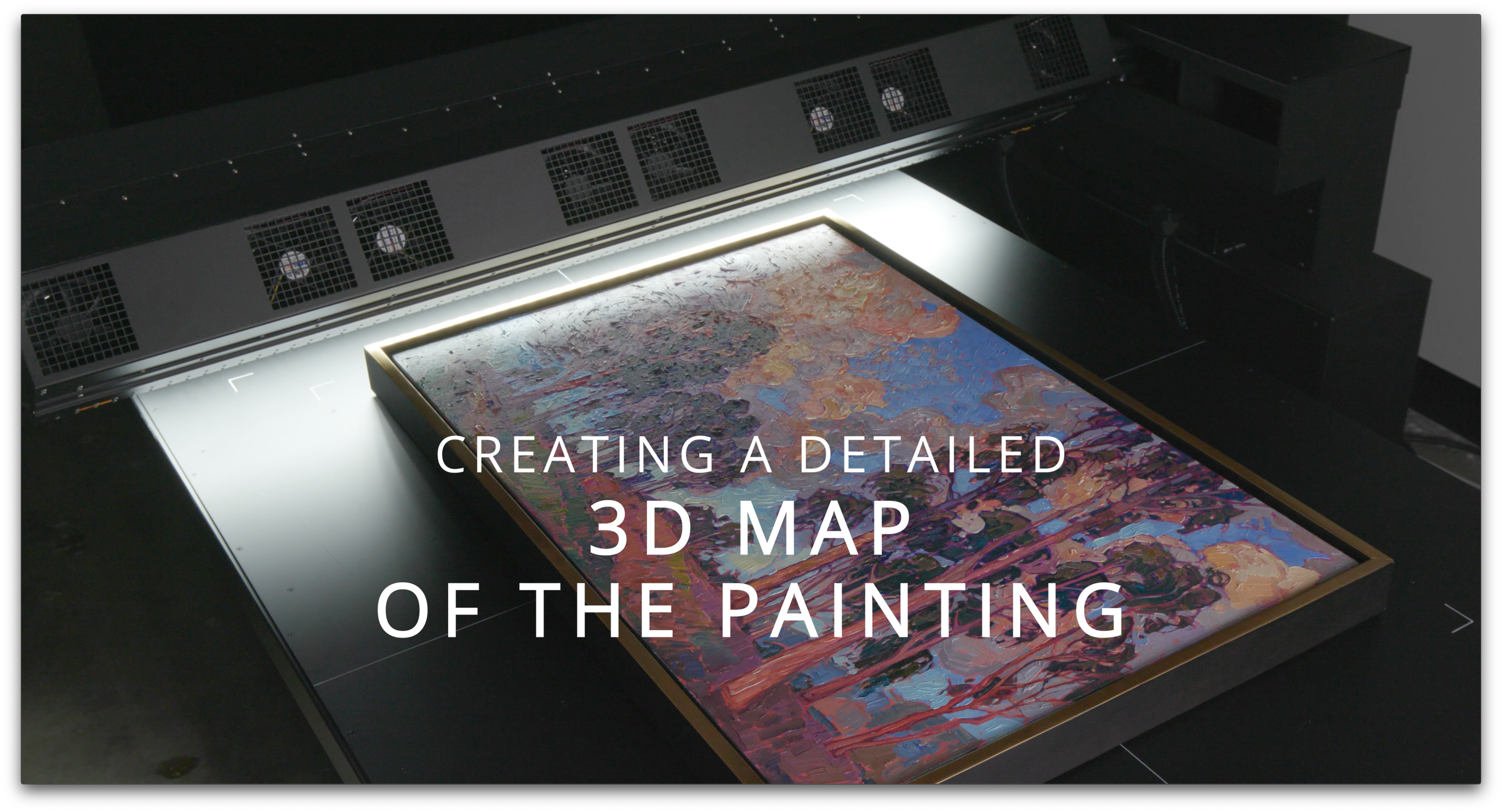 Creating a detailed 3D map of the painting