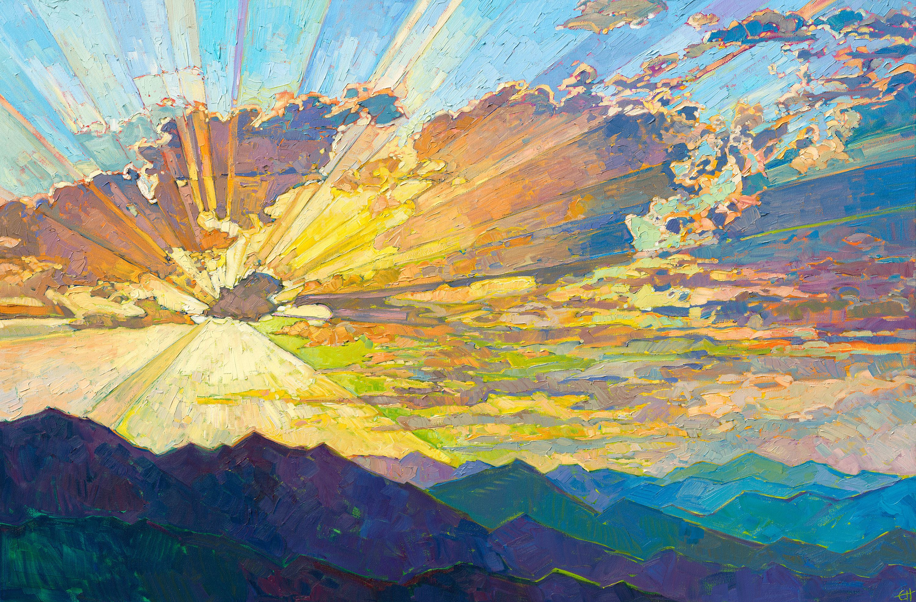 Erin Hanson painting Radiant Sky