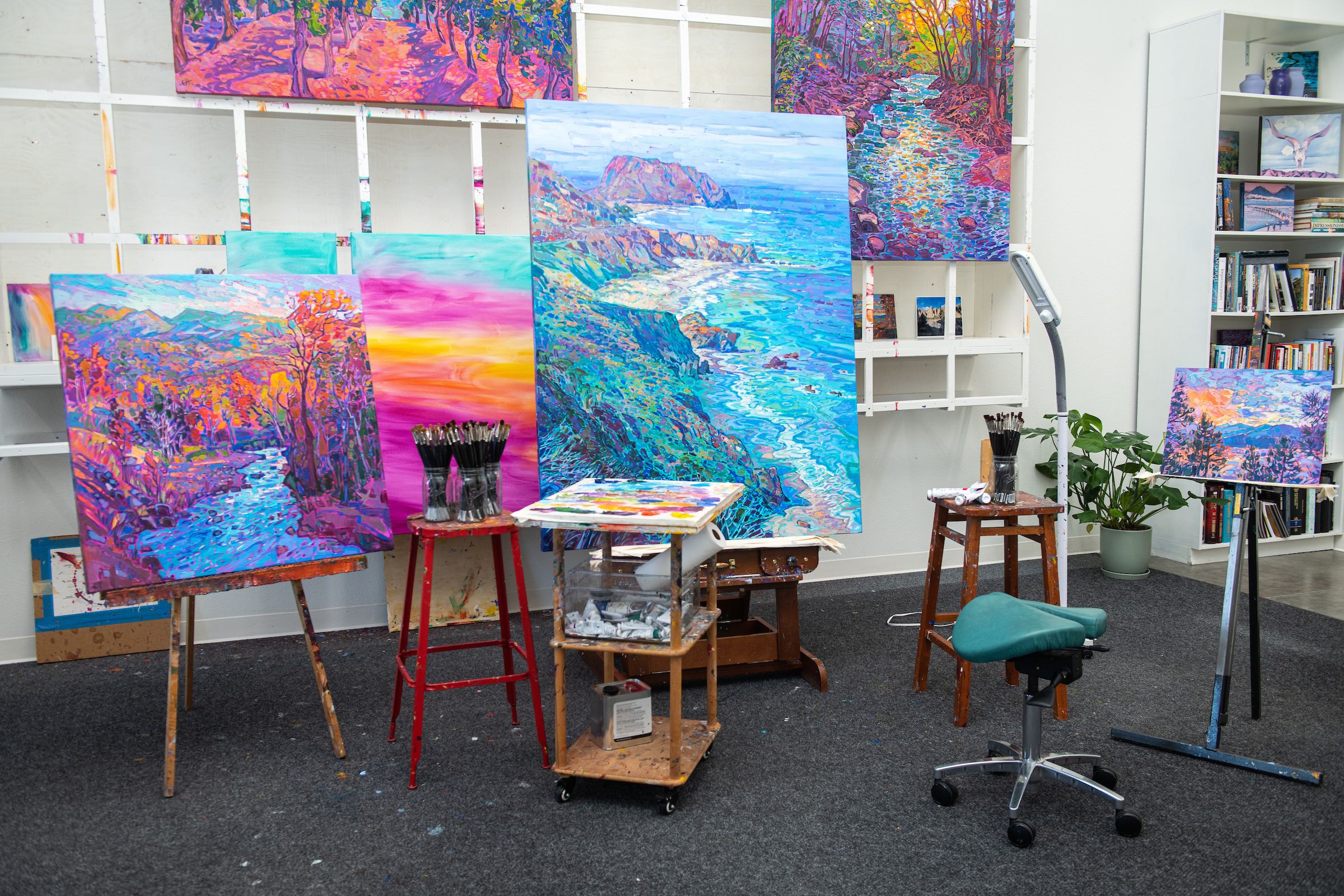 Erin Hanson's studio