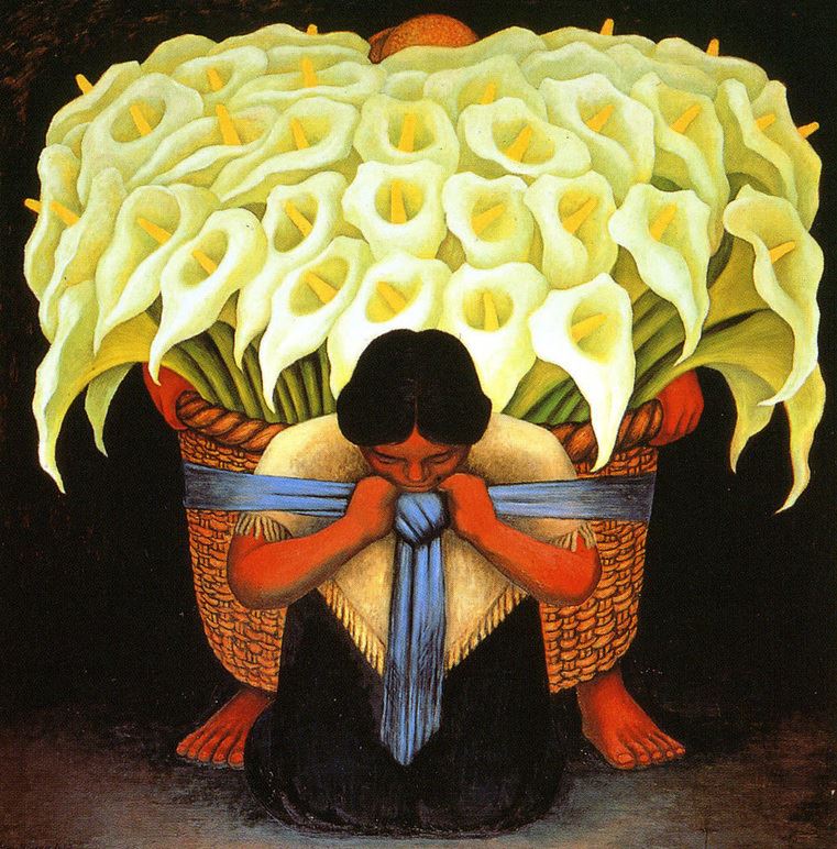 Flower Vendor by Diego Rivera 