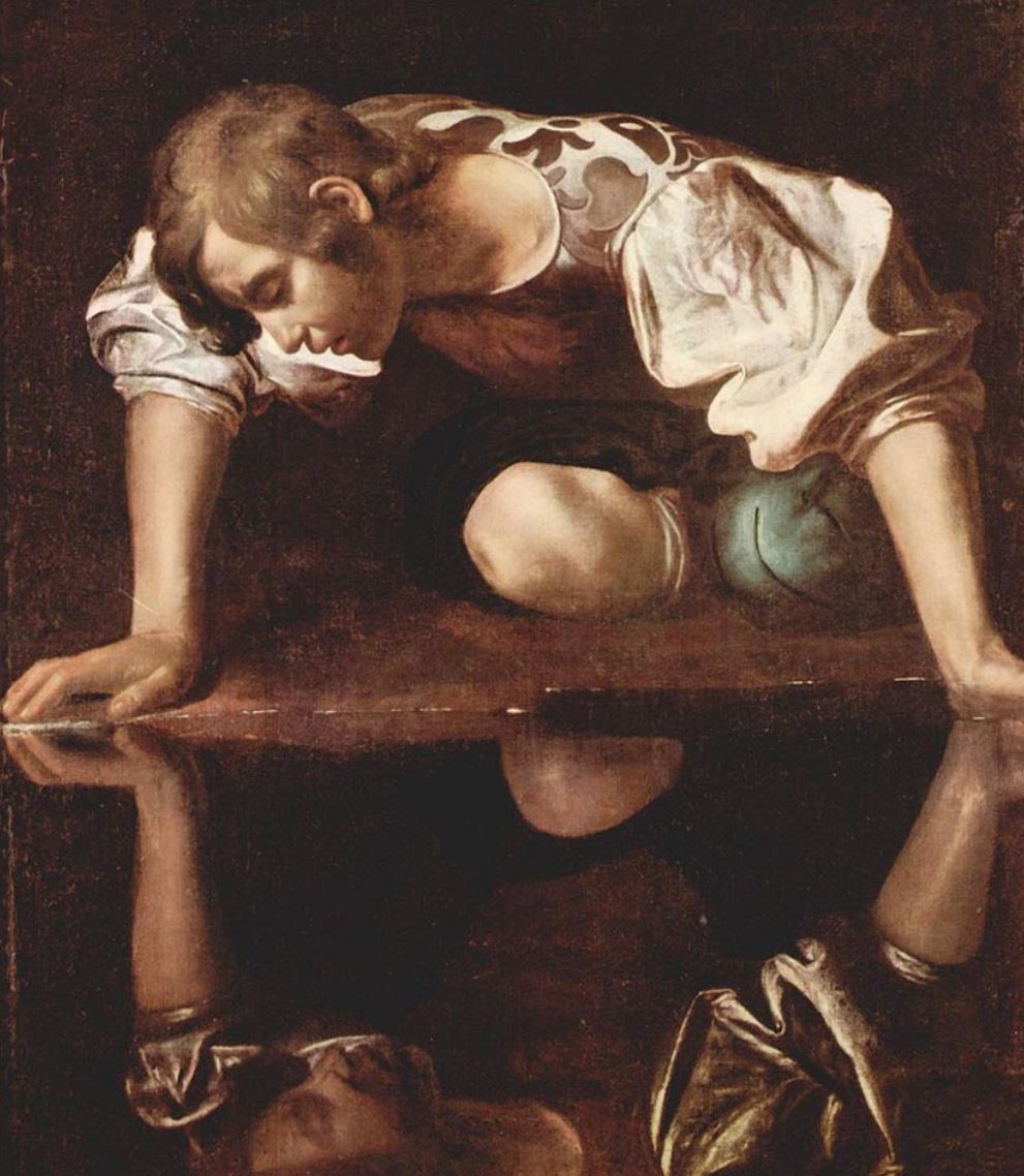 Narcissus by Caravaggio