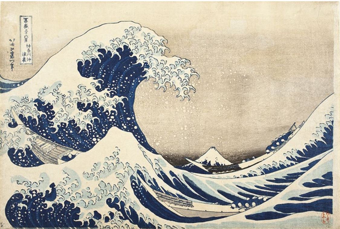 The Great Wave by Japanese ukiyo-e artist Katsushika Hokusai