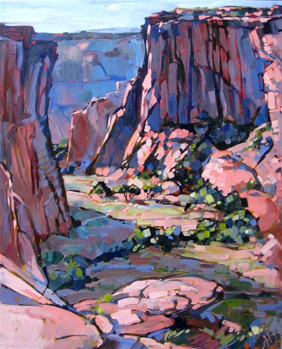 Erin Hanson painting Canyon Shadows