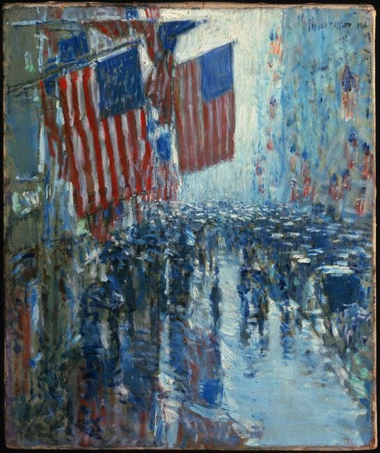 Rainy Day by Childe Hassam, 1916