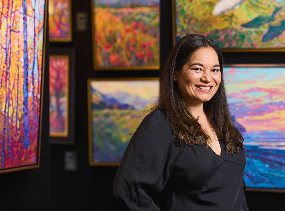 Erin Hanson and her artwork