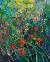Abstract floral landscape painting by Erin Hanson Abstract floral landscape painting by Erin Hanson