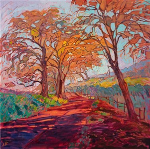Crystal Fog, original oil painting of Paso Robles, California Crystal Fog, original oil painting of Paso Robles, California
