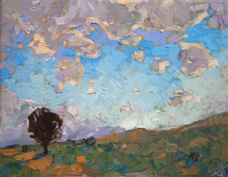 California sky oil painting by landscape painter Erin Hanson California sky oil painting by landscape painter Erin Hanson