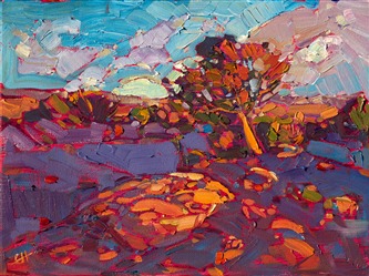 Canyon de Chelly small oil painting impressionist landscape Canyon de Chelly small oil painting impressionist landscape