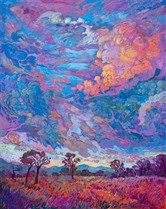 Texan Sky, original oil painting by modern impressionist Erin Hanson Texan Sky, original oil painting by modern impressionist Erin Hanson