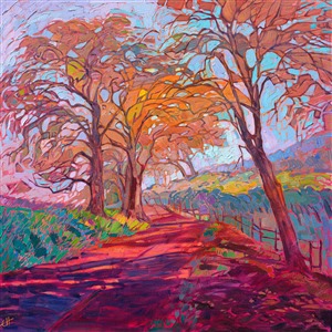 Crystal Fog, original oil painting of Paso Robles, California Painting Crystal Fog