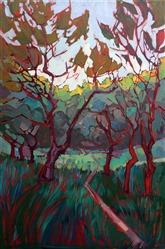Abstract mosaic color forms created in oils paints by open impressionist Erin Hanson Abstract mosaic color forms created in oils paints by open impressionist Erin Hanson
