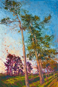 Winding pines modern impressionism landscape painting for sale online. Winding pines modern impressionism landscape painting for sale online.
