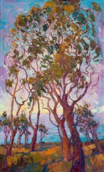 Contemporary expressionist landscape oil painting, by Los Angeles painter Erin Hanson Contemporary expressionist landscape oil painting, by Los Angeles painter Erin Hanson