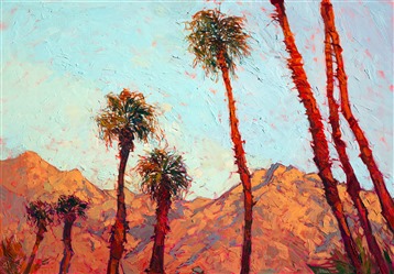 Borrego Springs California desert oil painting landscape for sale by Erin Hanson Borrego Springs California desert oil painting landscape for sale by Erin Hanson