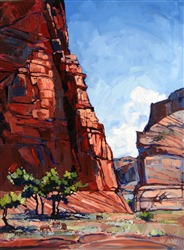 Canyon de Chelly landscape oil painting by Erin Hanson Canyon de Chelly landscape oil painting by Erin Hanson
