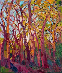 Mosaic Oak, original oil painting in a modern expressionist style. Mosaic Oak, original oil painting in a modern expressionist style.