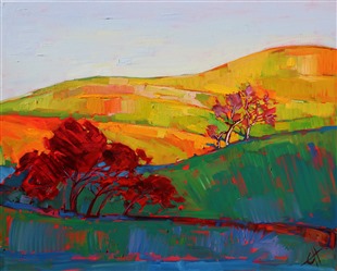 Paso Robles oak tree landscape oil painting by Erin Hanson Paso Robles oak tree landscape oil painting by Erin Hanson