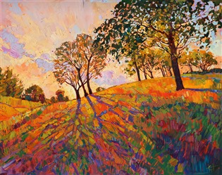Crystal Hills, modern expressionist landscape painting by Los Angeles artist Erin Hanson Crystal Hills, modern expressionist landscape painting by Los Angeles artist Erin Hanson