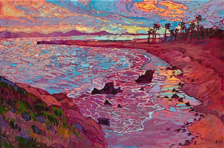 Newport Beach oil painting of Laguna, by contemporary artist Erin Hanson Newport Beach oil painting of Laguna, by contemporary artist Erin Hanson