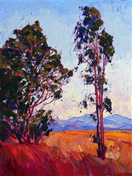 California eucalyptus painting by modern impressionism painter Erin Hanson California eucalyptus painting by modern impressionism painter Erin Hanson