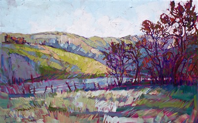 Paso robles orignal oil painting in textured oils by Erin Hanson Paso robles orignal oil painting in textured oils by Erin Hanson