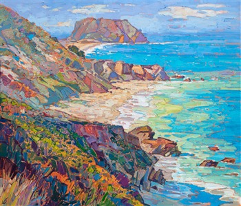 Highway 1 coastal oil painting by contemporary impressionism painter Erin Hanson Highway 1 coastal oil painting by contemporary impressionism painter Erin Hanson