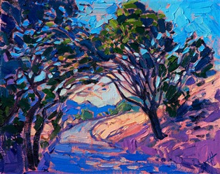 Small collectible oil paintings by contemporary master impressionist Erin Hanson Small collectible oil paintings by contemporary master impressionist Erin Hanson