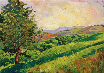 Paso Robles wine country oil painting landscape by impressionist painter Erin Hanson Paso Robles wine country oil painting landscape by impressionist painter Erin Hanson