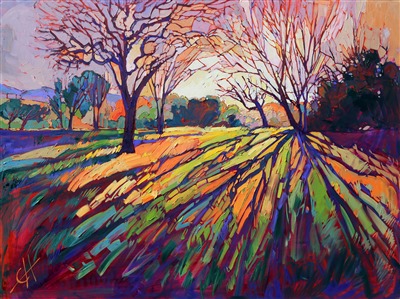 Famous Crystal Light oil painting by American expressionism artist Erin Hanson Famous Crystal Light oil painting by American expressionism artist Erin Hanson