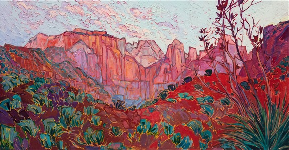 Court of the Patriarchs sunrise at Zion National Park Court of the Patriarchs sunrise at Zion National Park