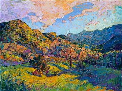 Early California style of painting in contemporary impressionism, by Erin Hanson.