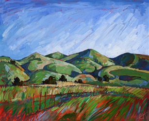 Paso Robles Oil Painting by Erin Hanson Paso Robles Oil Painting by Erin Hanson