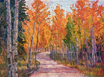 Cedar Breaks National Monument is captured in vivid fall colors by American impressionist Erin Hanson. Cedar Breaks National Monument is captured in vivid fall colors by American impressionist Erin Hanson.