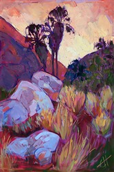 Borrego Springs palm oasis oil painting landscape in oils, by Erin Hanson Borrego Springs palm oasis oil painting landscape in oils, by Erin Hanson