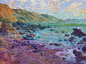 San Diego local landscape oil painting by California painter Erin Hanson San Diego local landscape oil painting by California painter Erin Hanson