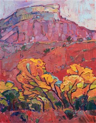 Fall landscape painting of Ghost Ranch, New Mexico by impressionist artist Erin Hanson Fall landscape painting of Ghost Ranch, New Mexico by impressionist artist Erin Hanson