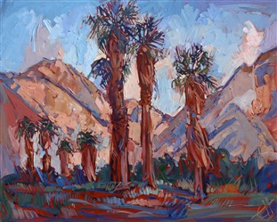 Borrego Springs classic oil painting by modern expressionist painter Erin Hanson Borrego Springs classic oil painting by modern expressionist painter Erin Hanson