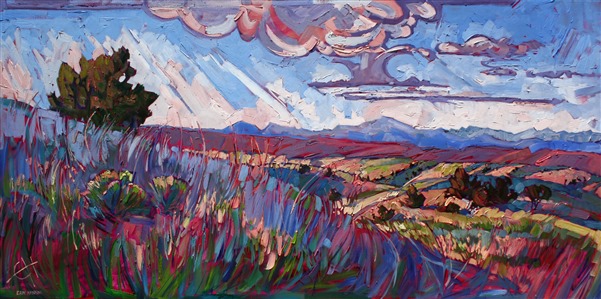 Arizona high desert oil painting by modern expressionism painter Erin Hanson Arizona high desert oil painting by modern expressionism painter Erin Hanson