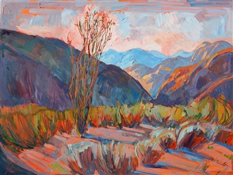 Ocotillo desertscape by contemporary landscape artist Erin Hanson Ocotillo desertscape by contemporary landscape artist Erin Hanson