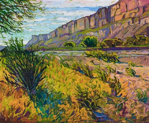 Big Bend National Park artwork, colorful impressionistic painting by Erin Hanson Big Bend National Park artwork, colorful impressionistic painting by Erin Hanson