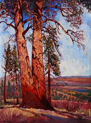 Zion high plateau landscape painting, by modern adventurer and painter Erin Hanson Zion high plateau landscape painting, by modern adventurer and painter Erin Hanson
