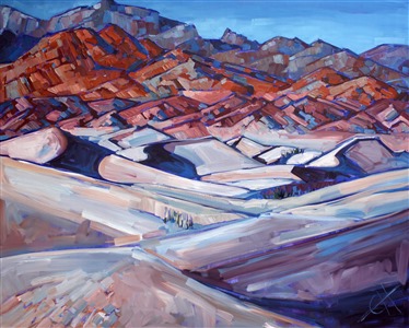 Death Valley oil painting landscape by Erin Hanson. Death Valley oil painting landscape by Erin Hanson.