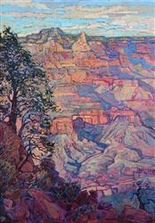 Contemporary artwork of the Grand Canyon, Arizona landscape painting by impressionist painter Erin Hanson. Contemporary artwork of the Grand Canyon, Arizona landscape painting by impressionist painter Erin Hanson.