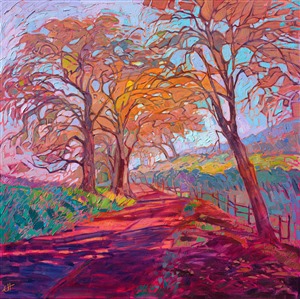 Crystal Fog, original oil painting of Paso Robles, California Crystal Fog, original oil painting of Paso Robles, California