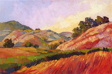 Paso Robles wine country landscape by impressionism painter Erin Hanson Paso Robles wine country landscape by impressionism painter Erin Hanson