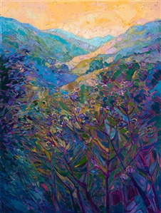 Modern impressionist painting in Monet colors, by contemporary artist Erin Hanson Modern impressionist painting in Monet colors, by contemporary artist Erin Hanson